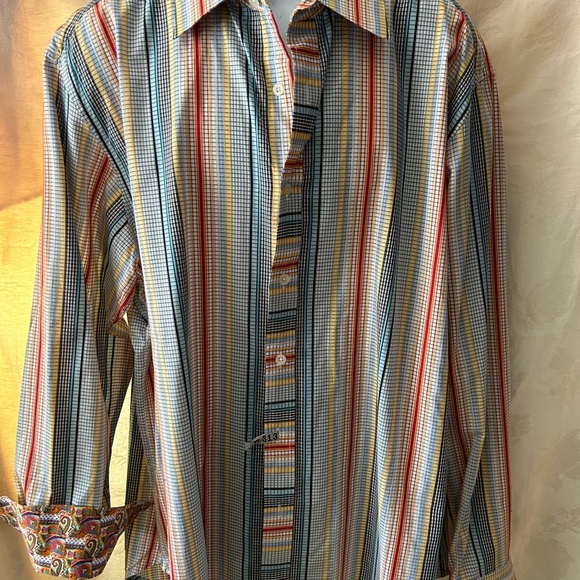 Robert Graham size 2XL 100% cotton
Long sleeves with contrasting button cuffs - Picture 9 of 9